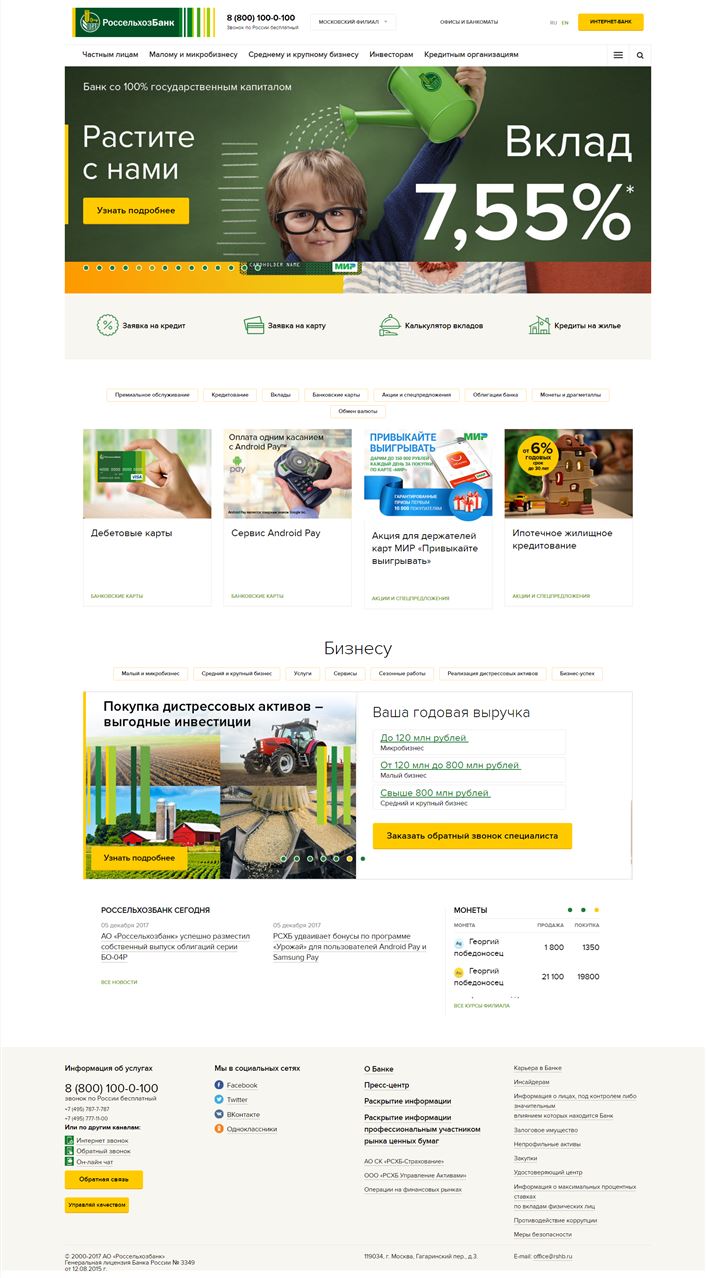 оформление кредита в россельхозбанке онлайн заявка